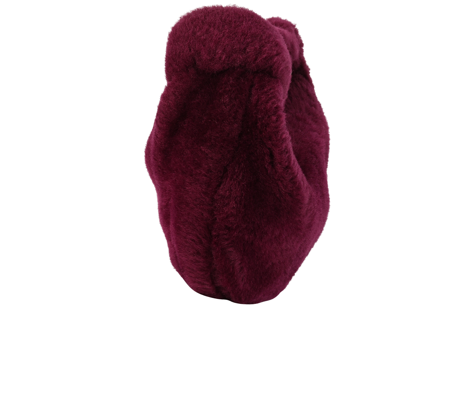 Mini Jodie, &pound;795, Handbags, Burgundy, Shearling, Side view